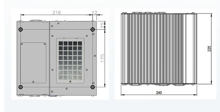 從中可以看出.DTB-3116-Q370的尺寸優(yōu)勢(shì)明顯，具有薄款機(jī)身，機(jī)內(nèi)結(jié)構(gòu)緊湊，占用空間小，節(jié)省為用戶(hù)更多空間。。與此同時(shí)這款工控機(jī)重量輕，攜帶、搬運(yùn)便利。