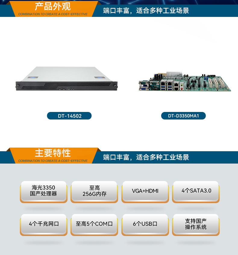 東田國產(chǎn)1U工控機(jī),海光3350工業(yè)電腦,DT-14502-D3350MA1.jpg